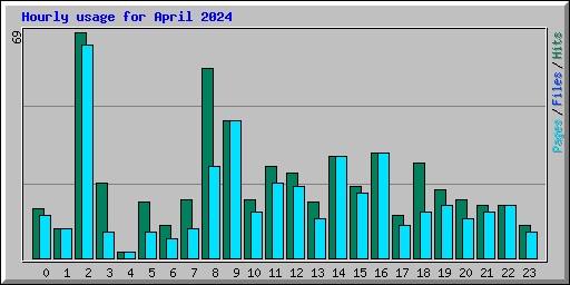 Hourly usage for April 2024